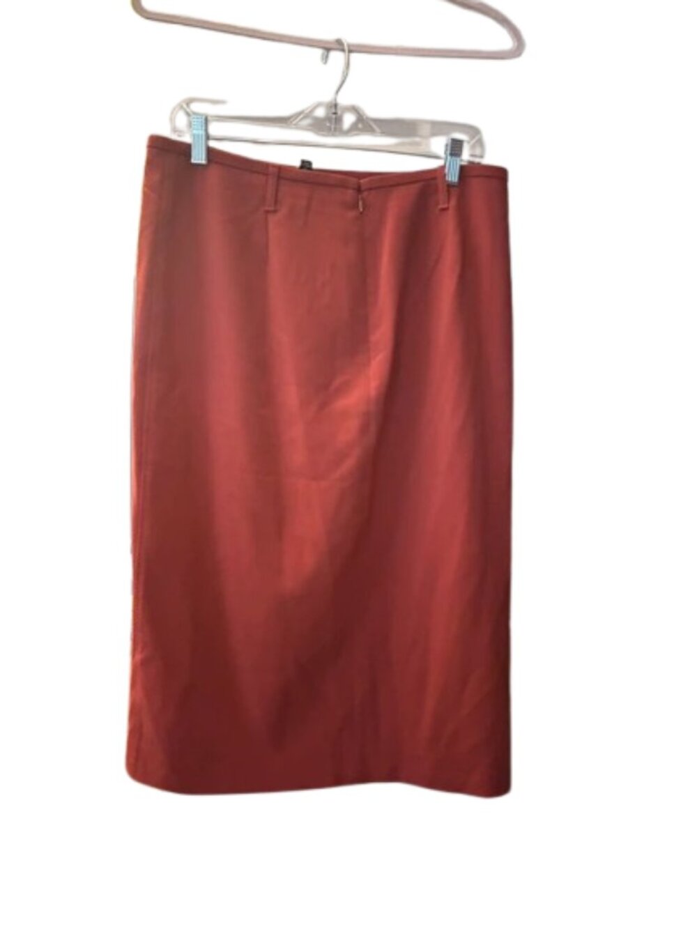 NWT J. Crew Size 12 Chestnut Brown Pencil Midi Skirt in Four-Season Stretch NEW - Picture 8 of 8